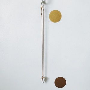 White marble and gold necklace